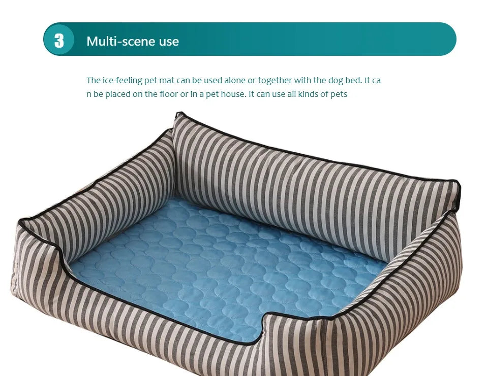 Urban Chill Dog Cooling Mat — XL Self‑Cooling Gel Pad (No Freezing)