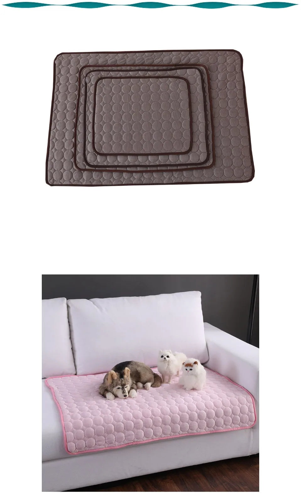 Urban Chill Dog Cooling Mat — XL Self‑Cooling Gel Pad (No Freezing)