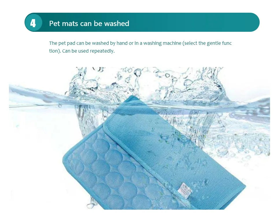 Urban Chill Dog Cooling Mat — XL Self‑Cooling Gel Pad (No Freezing)