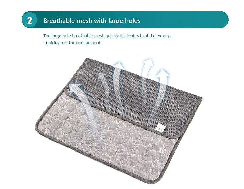 Urban Chill Dog Cooling Mat — XL Self‑Cooling Gel Pad (No Freezing)